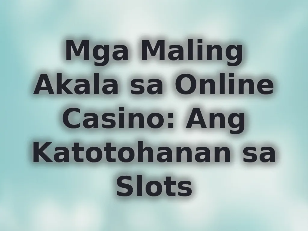 Gambling Myths