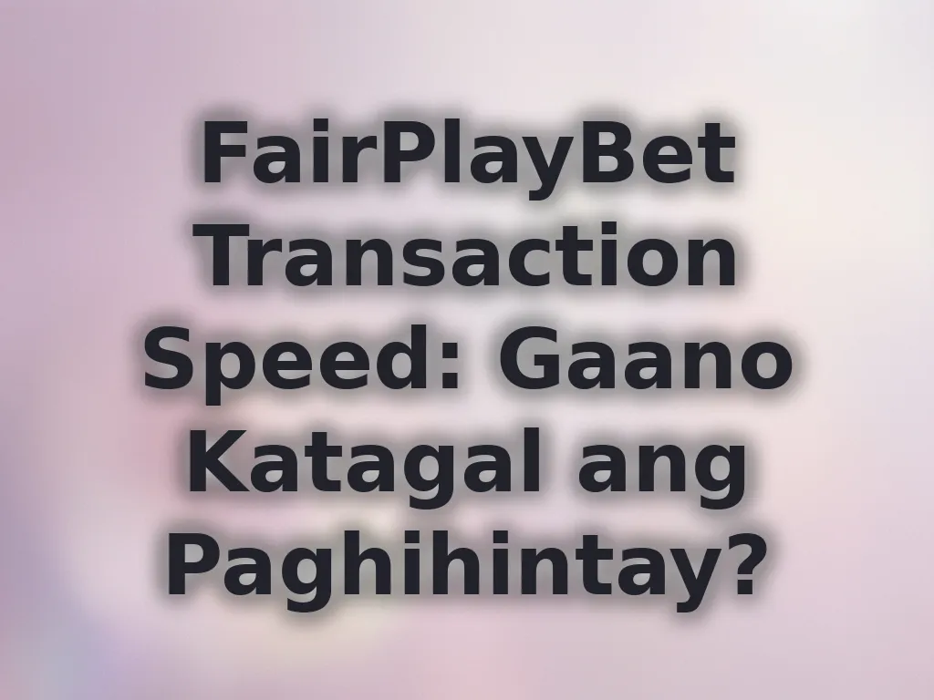 Transaction speed guide
